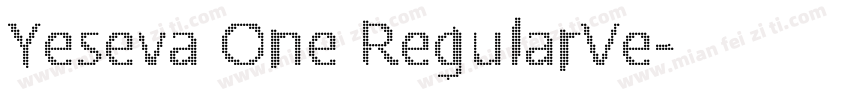 Yeseva One RegularVe字体转换